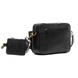 Сумка жіноча шкіряна Vittorio Safino VS 125 чорна