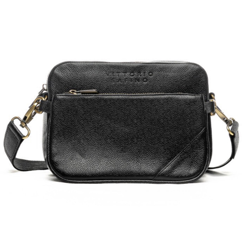 Сумка жіноча шкіряна Vittorio Safino VS 125 чорна