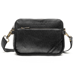 Сумка жіноча шкіряна Vittorio Safino VS 125 чорна