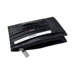 Кошелек картхолдер кожаный Karya 0022-53 черный