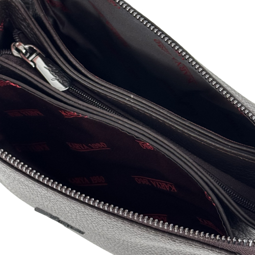 Сумка жіноча шкіряна Karya 5069-39 темно-коричнева