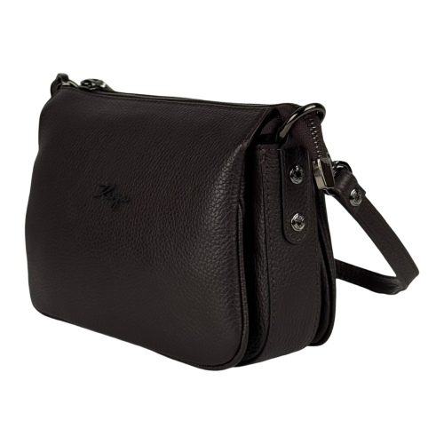 Сумка жіноча шкіряна Karya 5069-39 темно-коричнева