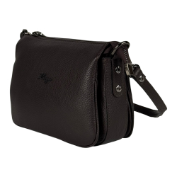 Сумка жіноча шкіряна Karya 5069-39 темно-коричнева