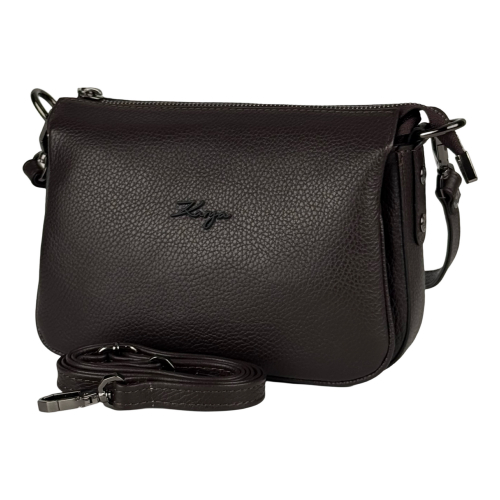 Сумка жіноча шкіряна Karya 5069-39 темно-коричнева