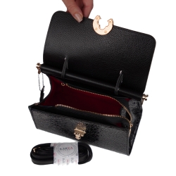 Сумка жіноча шкіряна лакована Karya 5075-558 чорна