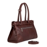 Сумка-тоут женская кожаная  Enzo Nori EN1089-KR04 темно-коричневая