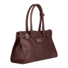 Сумка-тоут женская кожаная  Enzo Nori EN1089-KR04 темно-коричневая