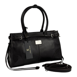 Сумка-тоут женская кожаная Enzo Nori EN1089-KR04 темно-коричневая