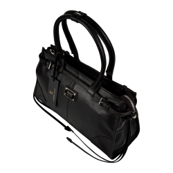 Сумка-тоут женская кожаная Enzo Nori EN1089-KR04 темно-коричневая