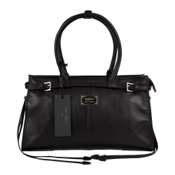 Сумка-тоут женская кожаная Enzo Nori EN1089-KR04 темно-коричневая