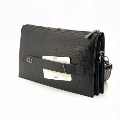 Клатч чоловічий шкіряний Bond 884-1005 чорний