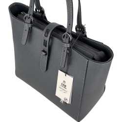 Сумка женская кожаная Genuine Leather 05415 PL27 серая