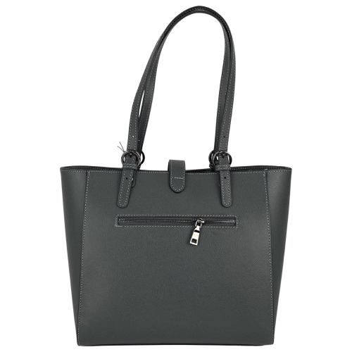 Сумка женская кожаная Genuine Leather 05415 PL27 серая