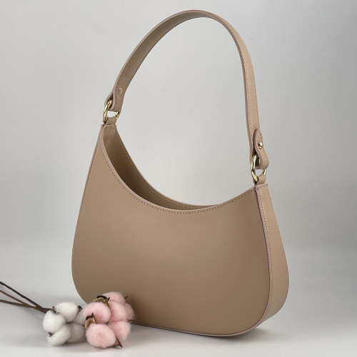 Сумка жіноча шкіряна Genuine Leather 854500025 пудрова